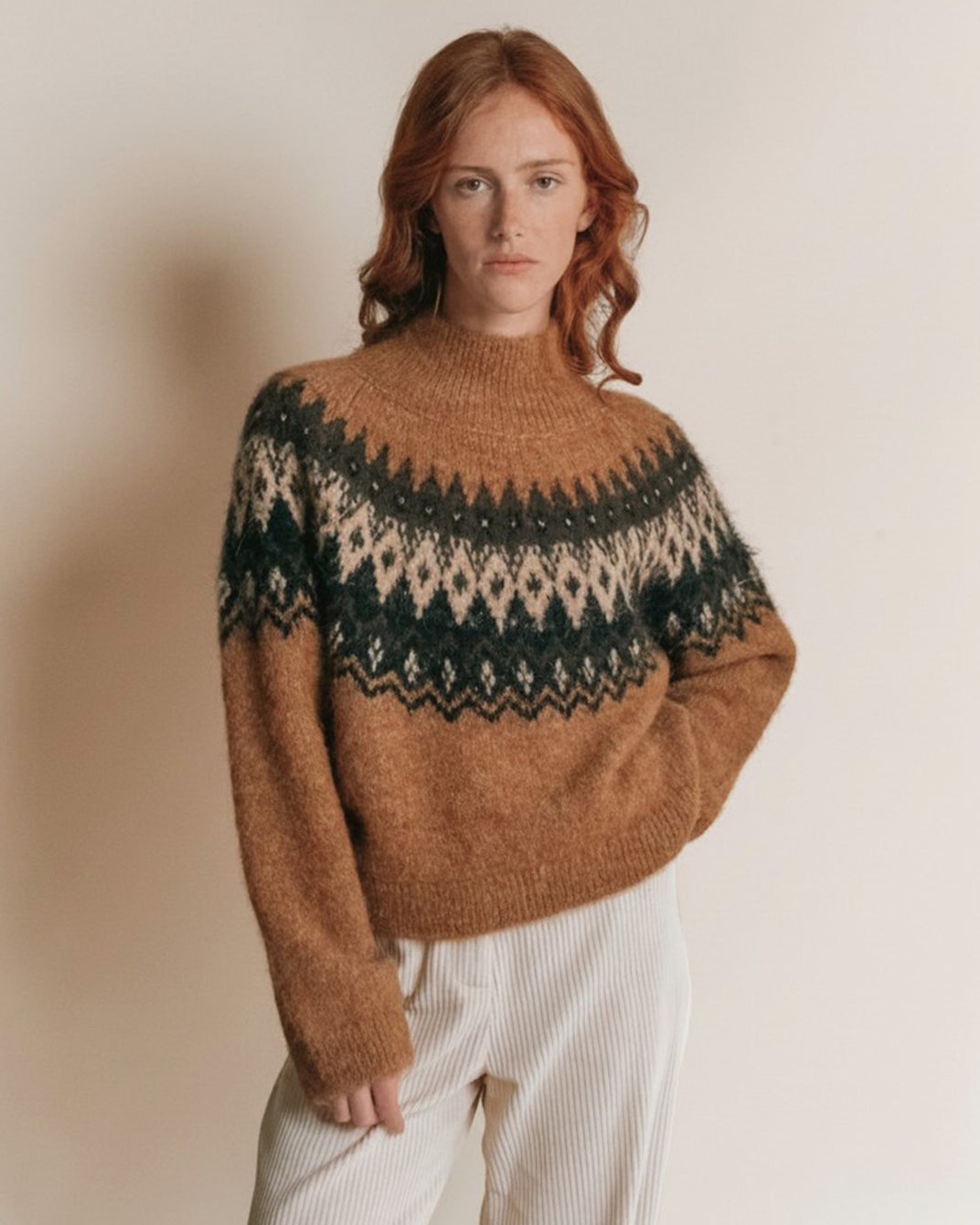 Pull - Jacquard caramel