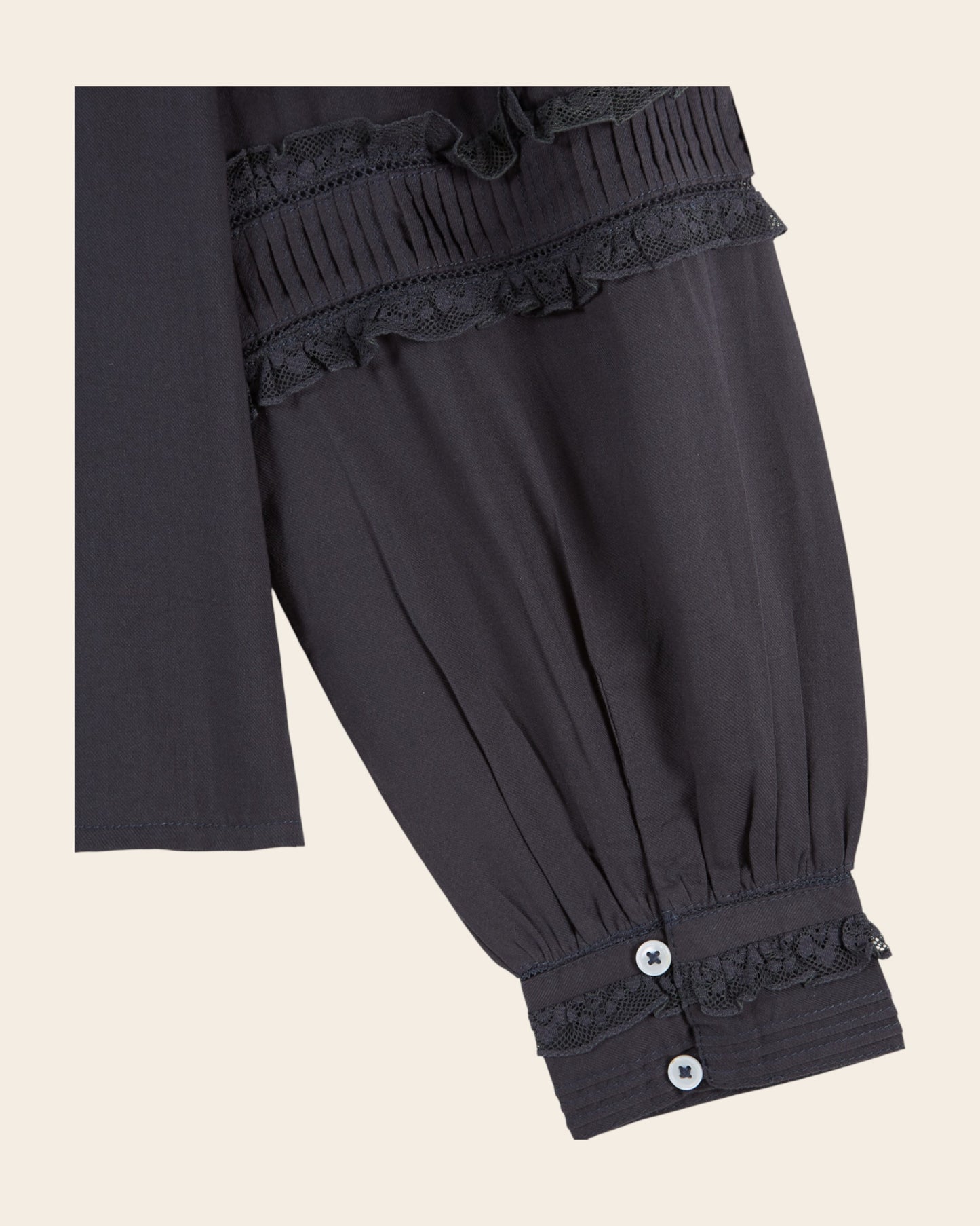 Blouse - Dentelle gris anthracite