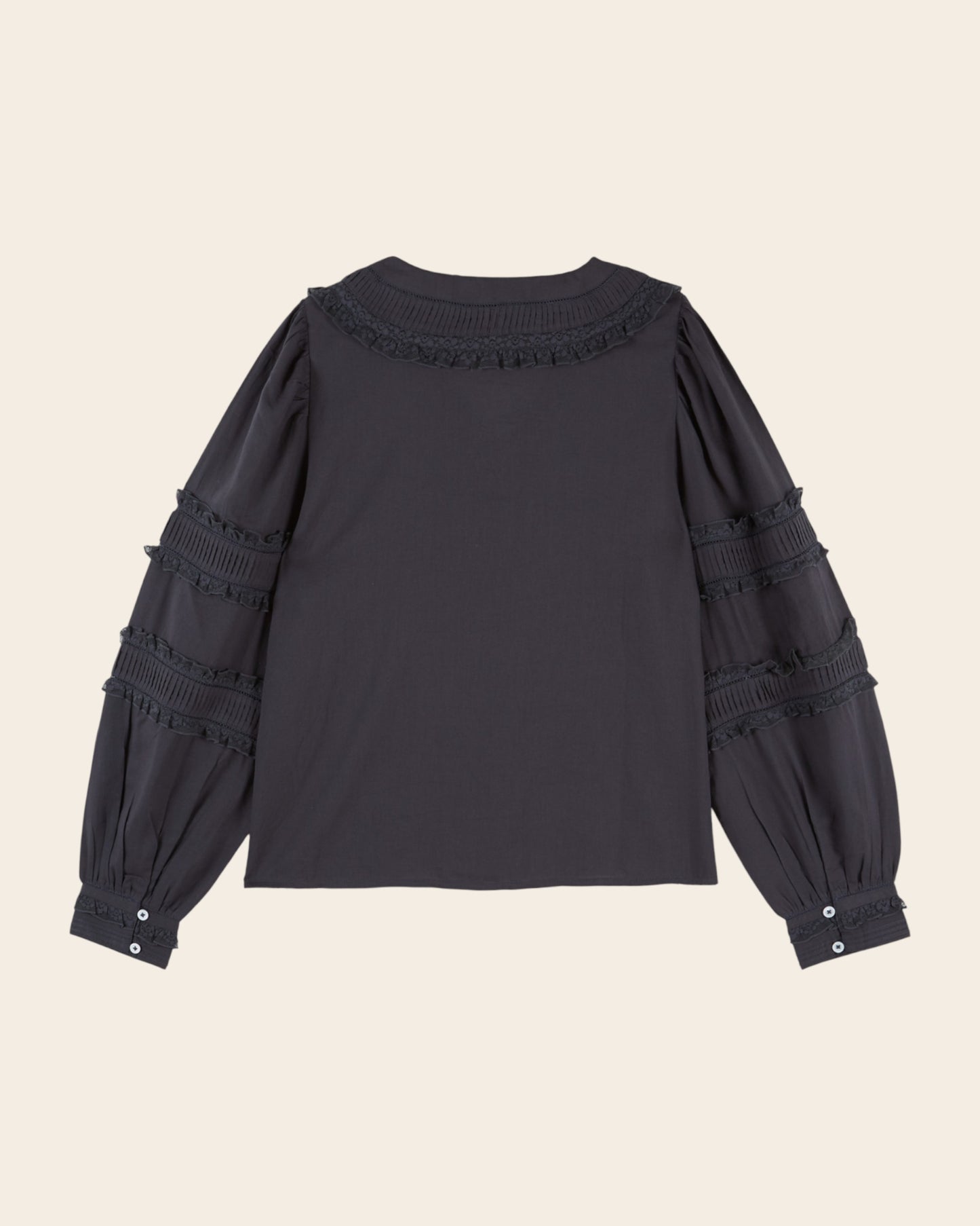 Blouse - Dentelle gris anthracite