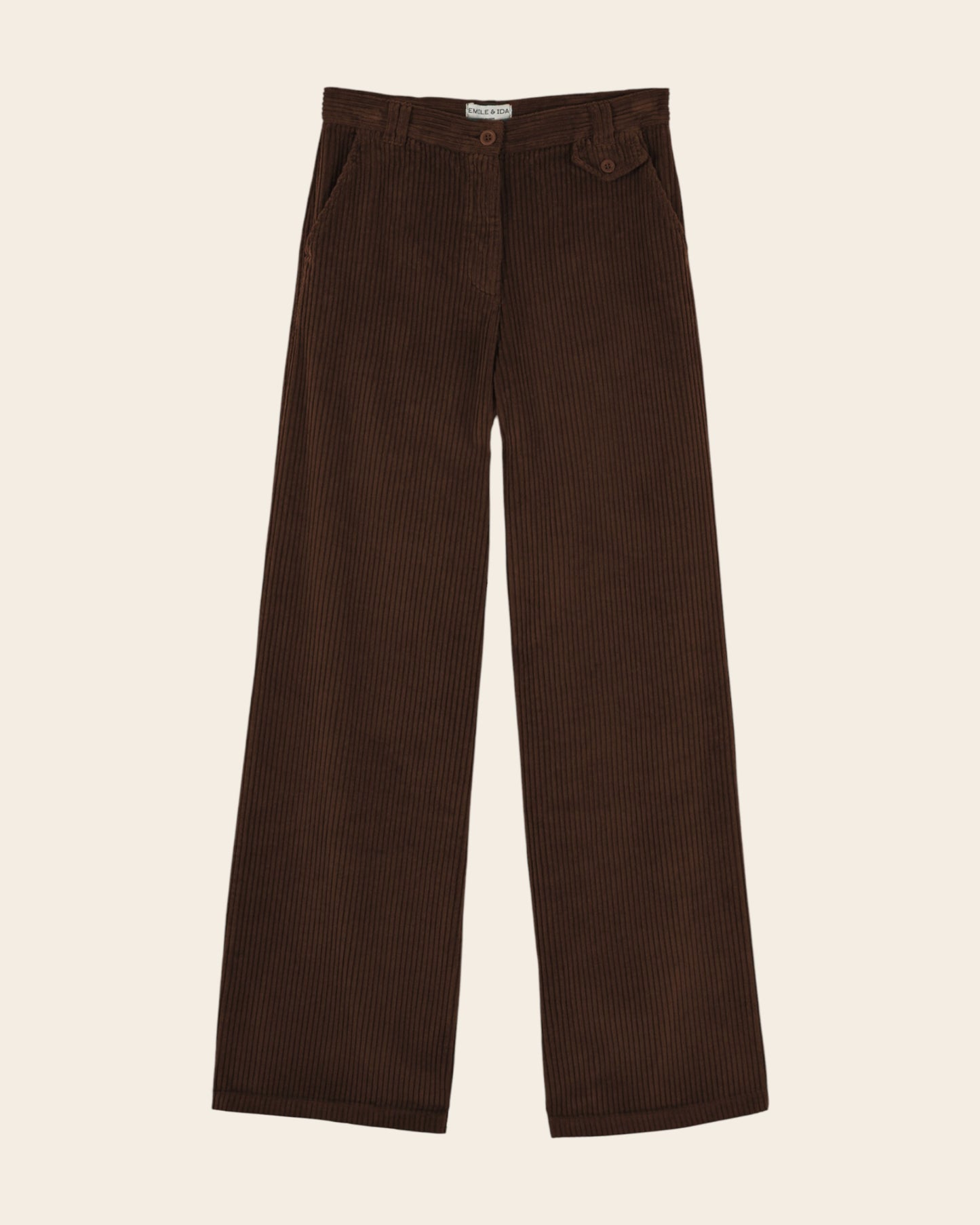 Pantalon - Velours cotelé marron