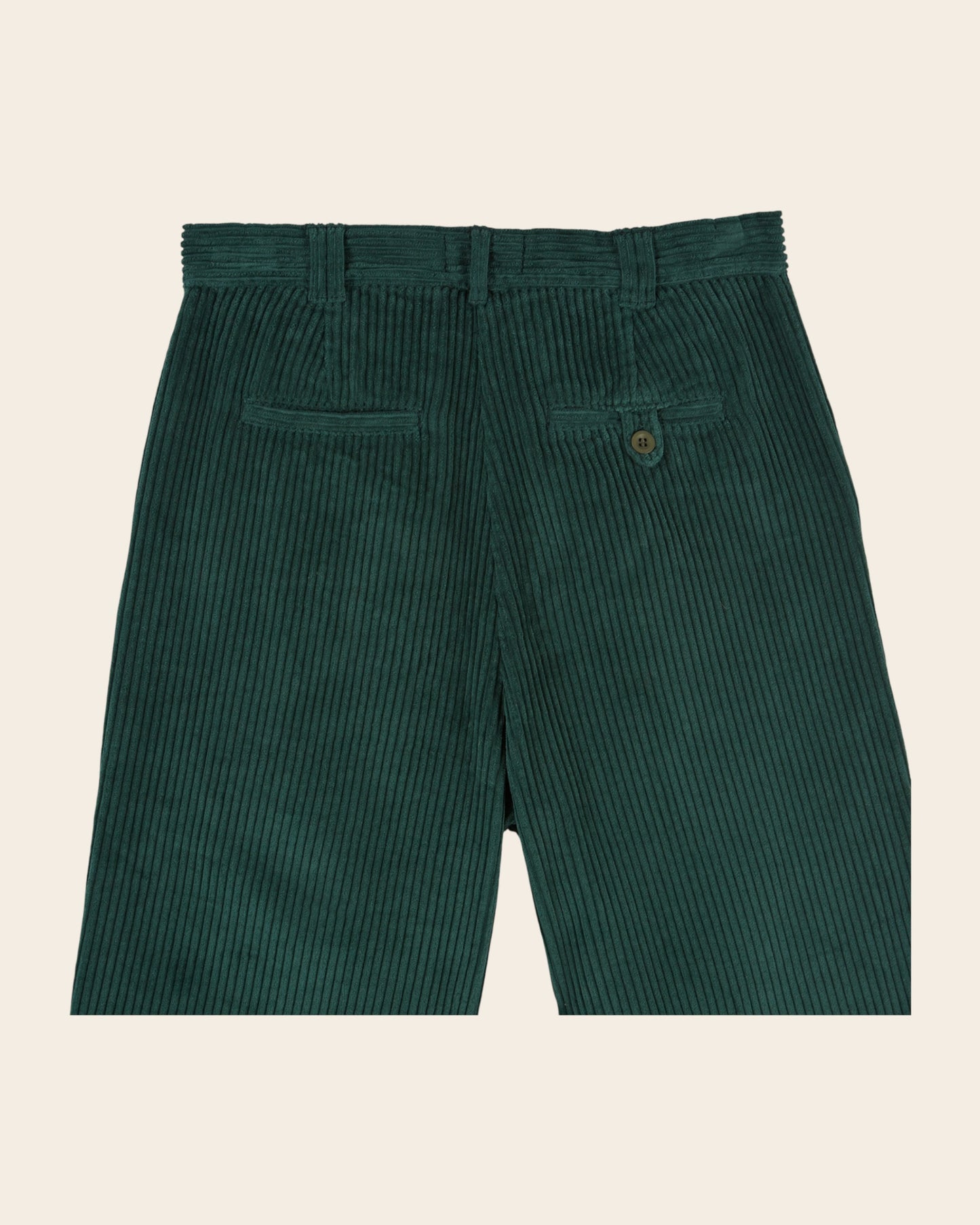 Pantalon - Velours cotelé vert forêt