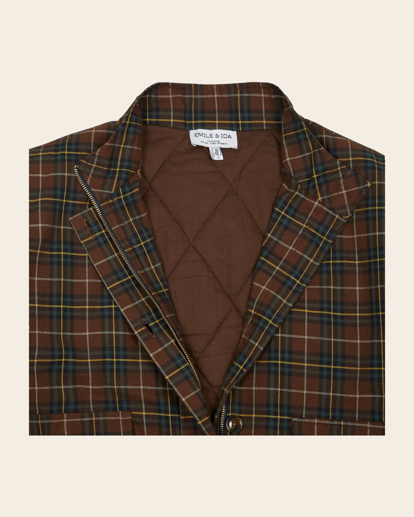 Veste - Carreaux marron