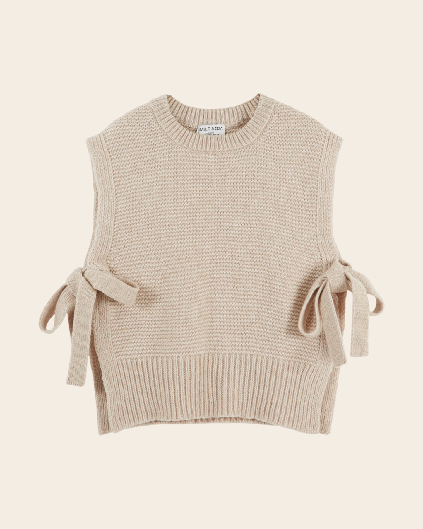 Pull sans manches - A nouer beige