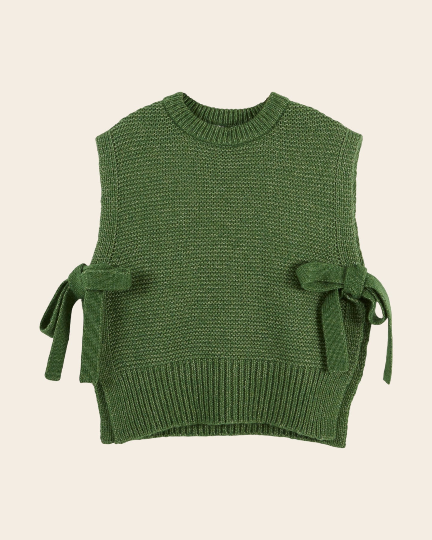 Pull sans manches - A nouer vert