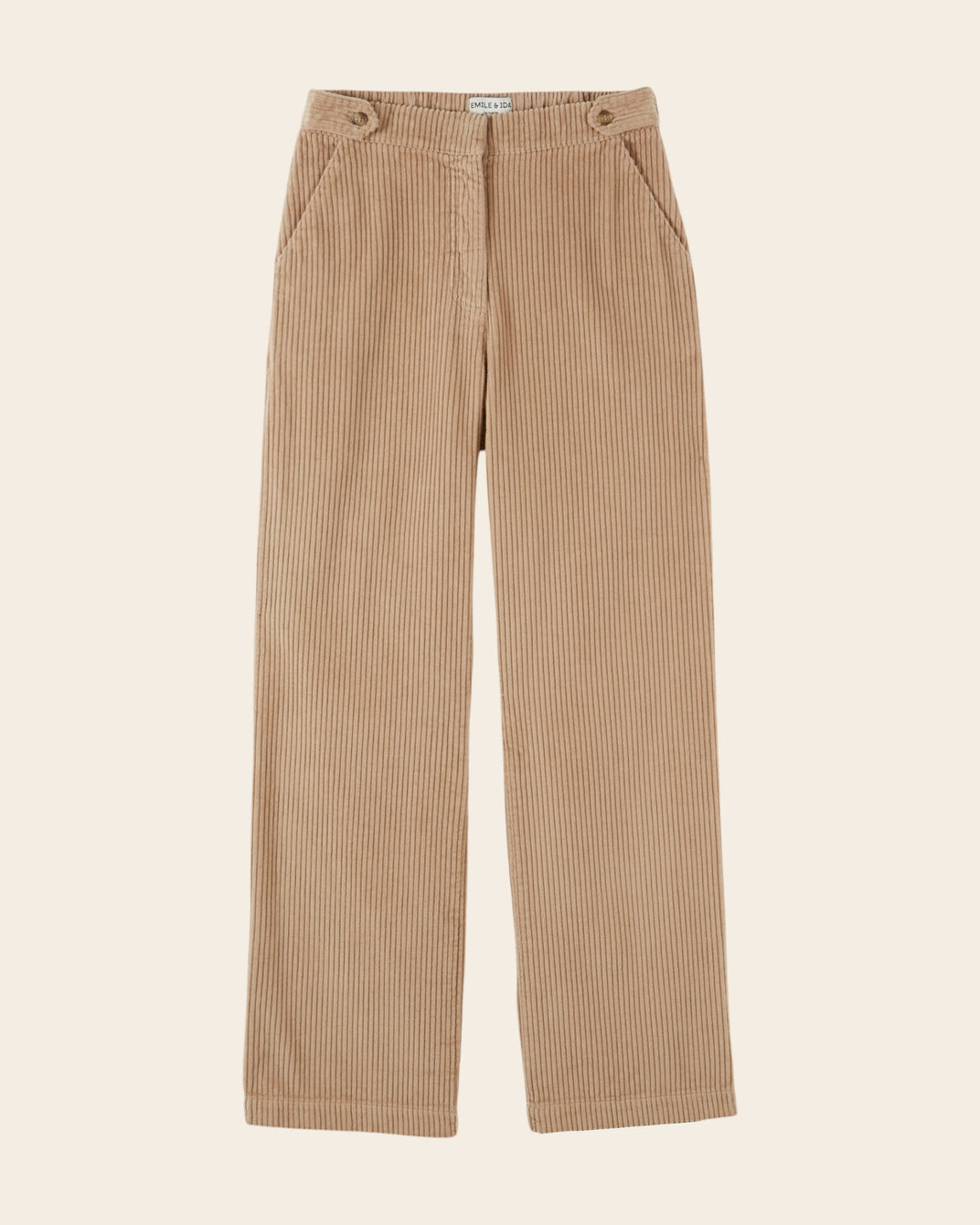Pantalon - Velours cotelé beige