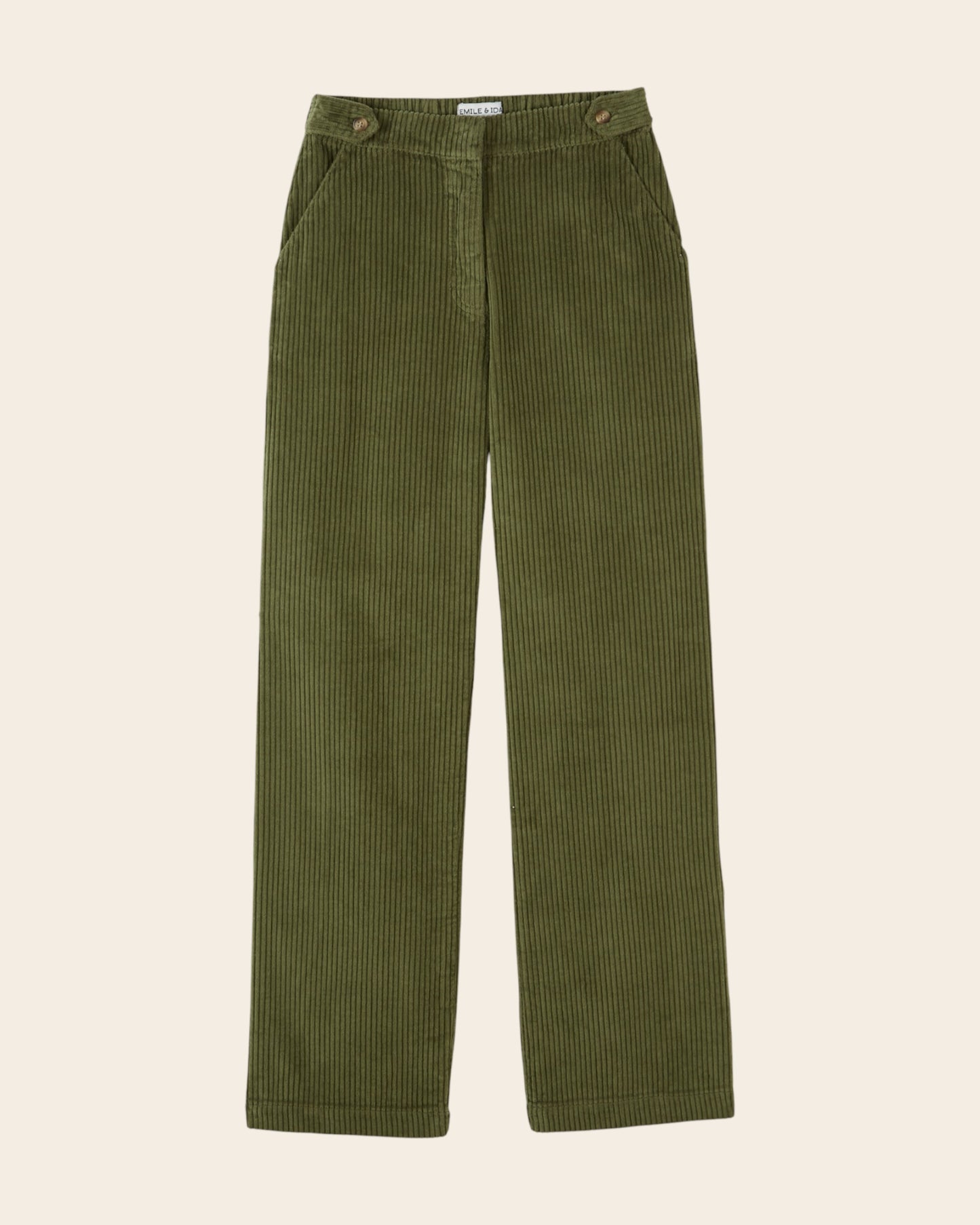 Pantalon - Velours cotelé vert pistache