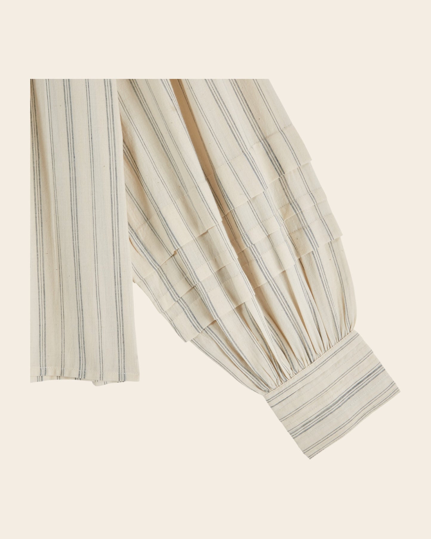 Blouse - Rayée khadi écru