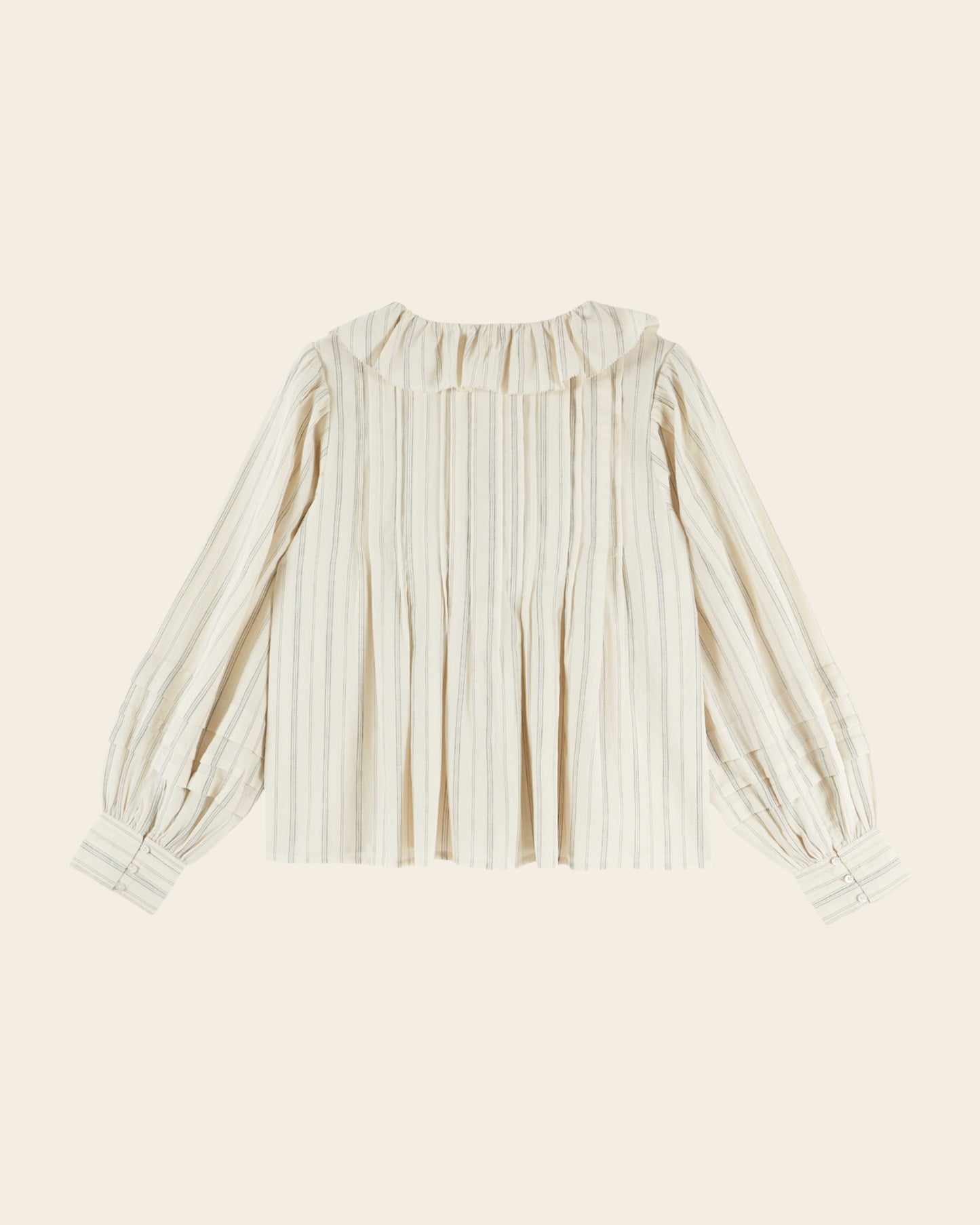 Blouse - Rayée khadi écru