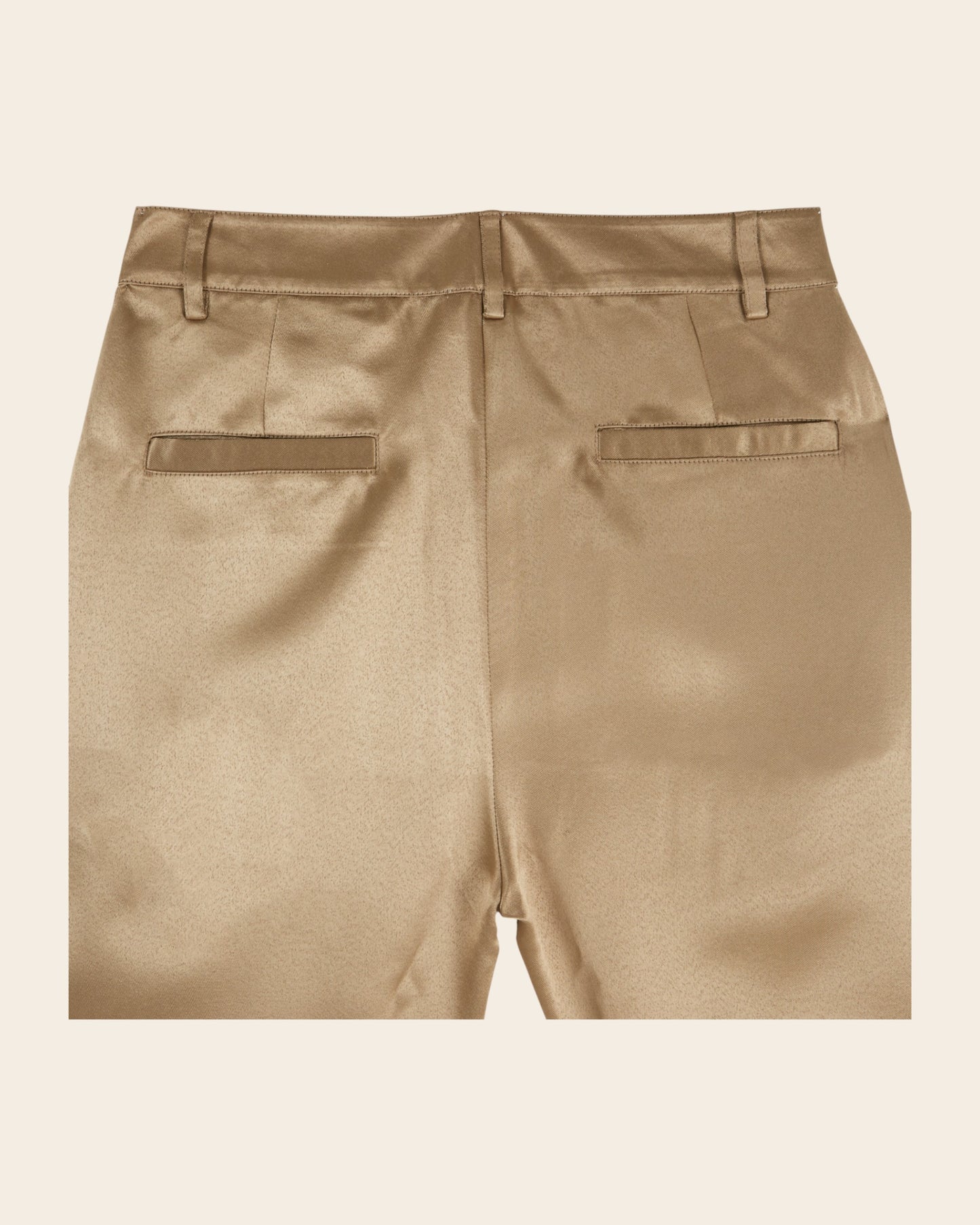 Pantalon - Satiné beige doré