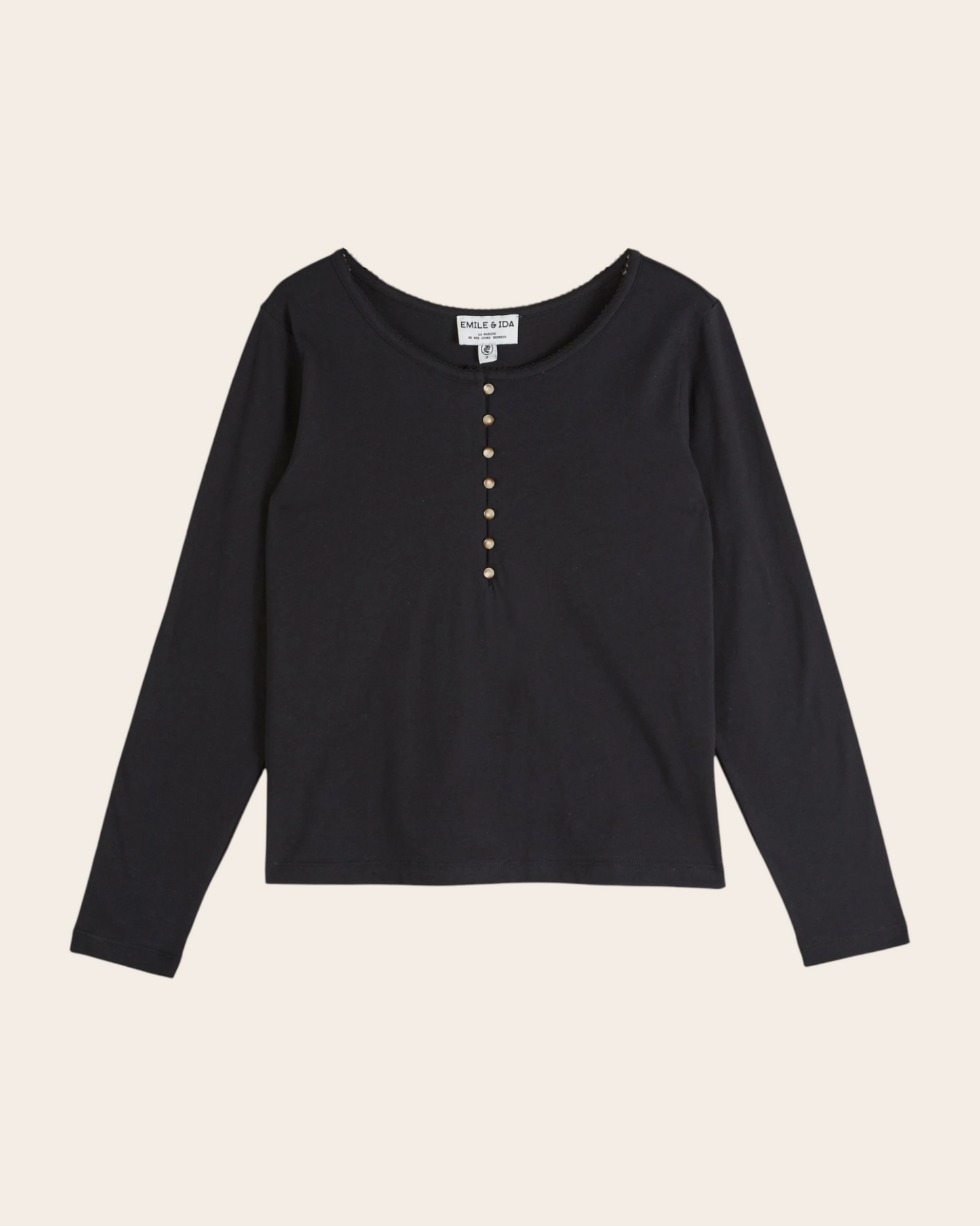 T-shirt manches longues - Noir