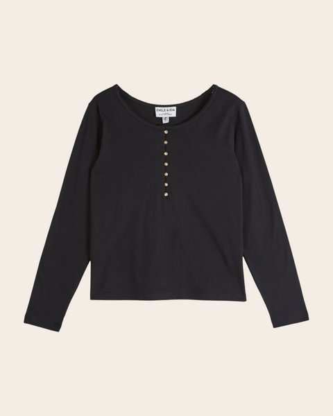 T-shirt manches longues - Noir