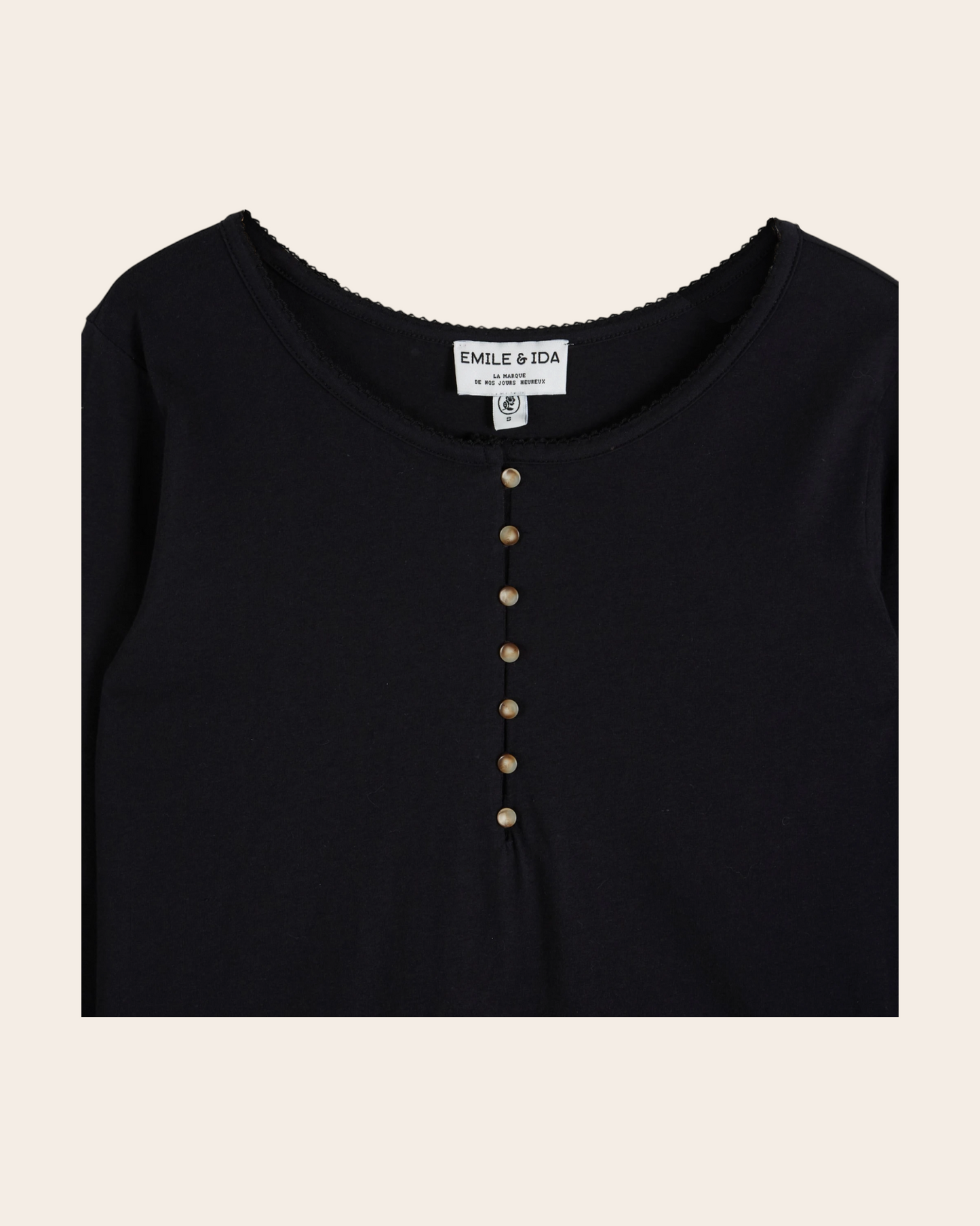 T-shirt manches longues - Noir
