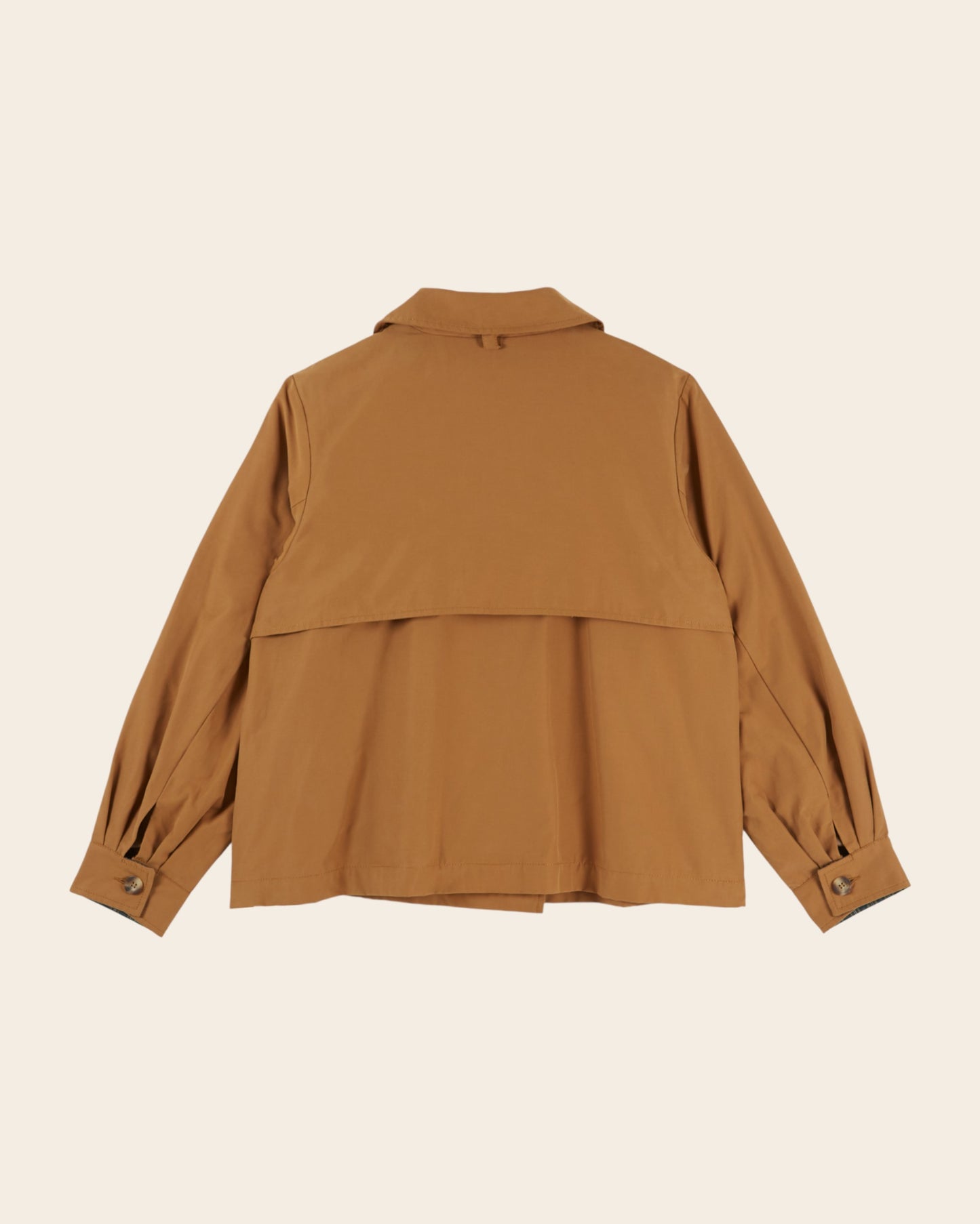 Veste trench - Col à nouer camel