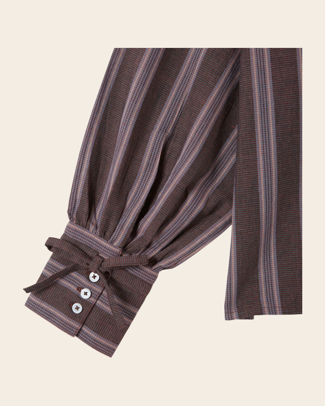 Blouse - Rayé khadi violet