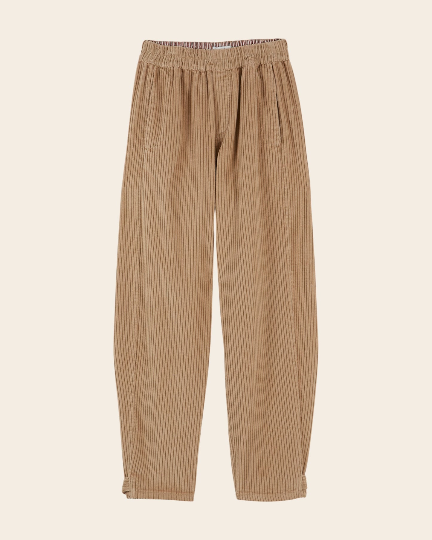 Pantalon jogger - Velours cotelé beige