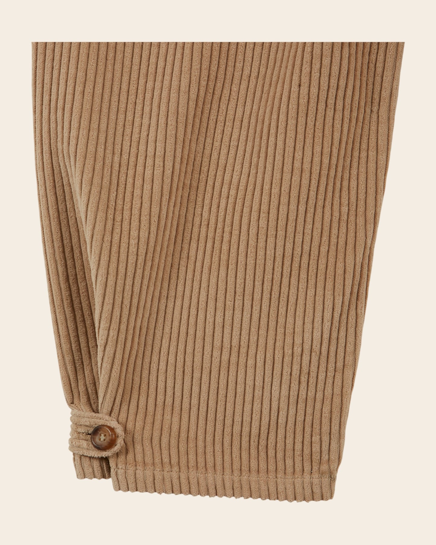 Pantalon jogger - Velours cotelé beige