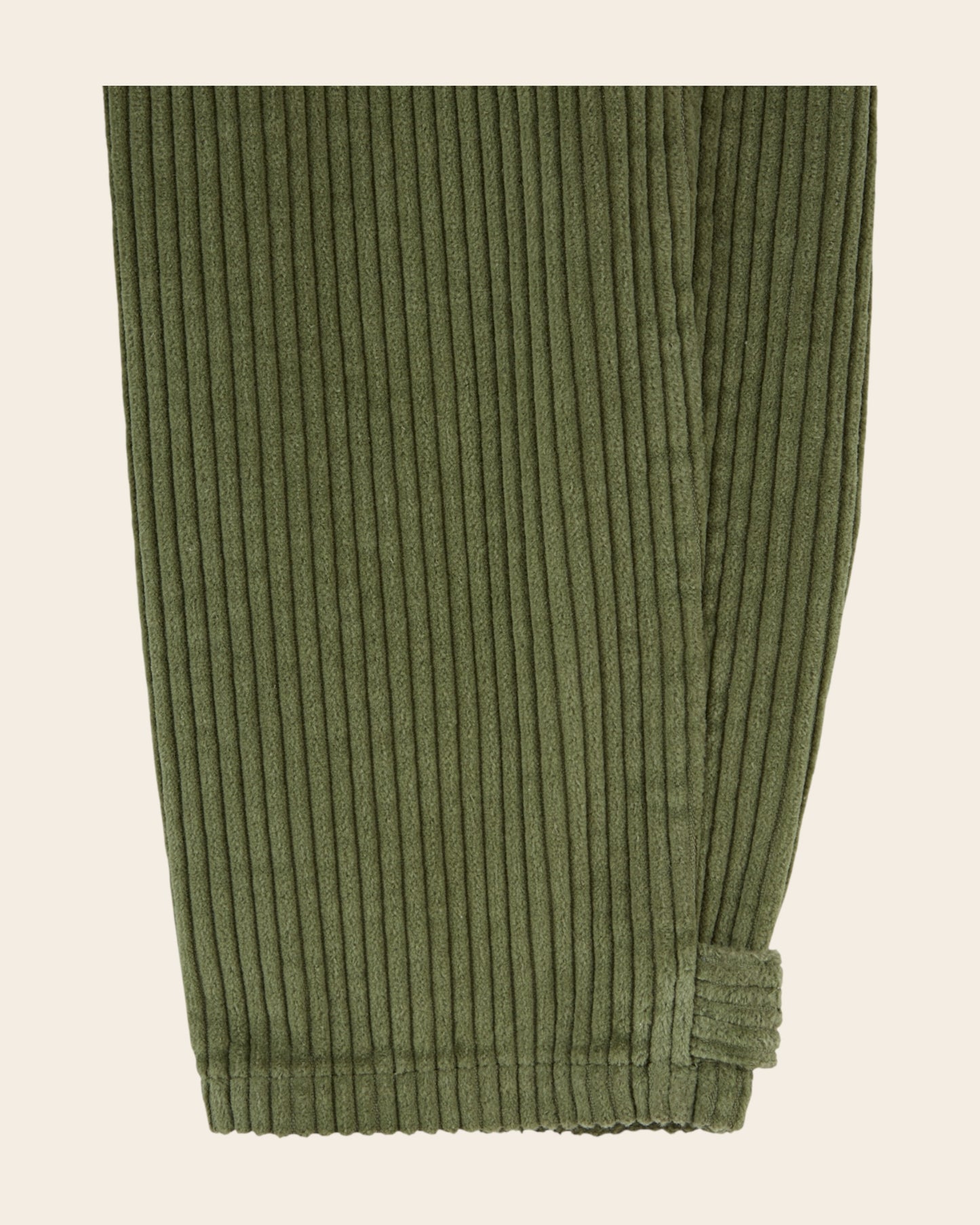 Pantalon jogger - Velours cotelé vert pistache