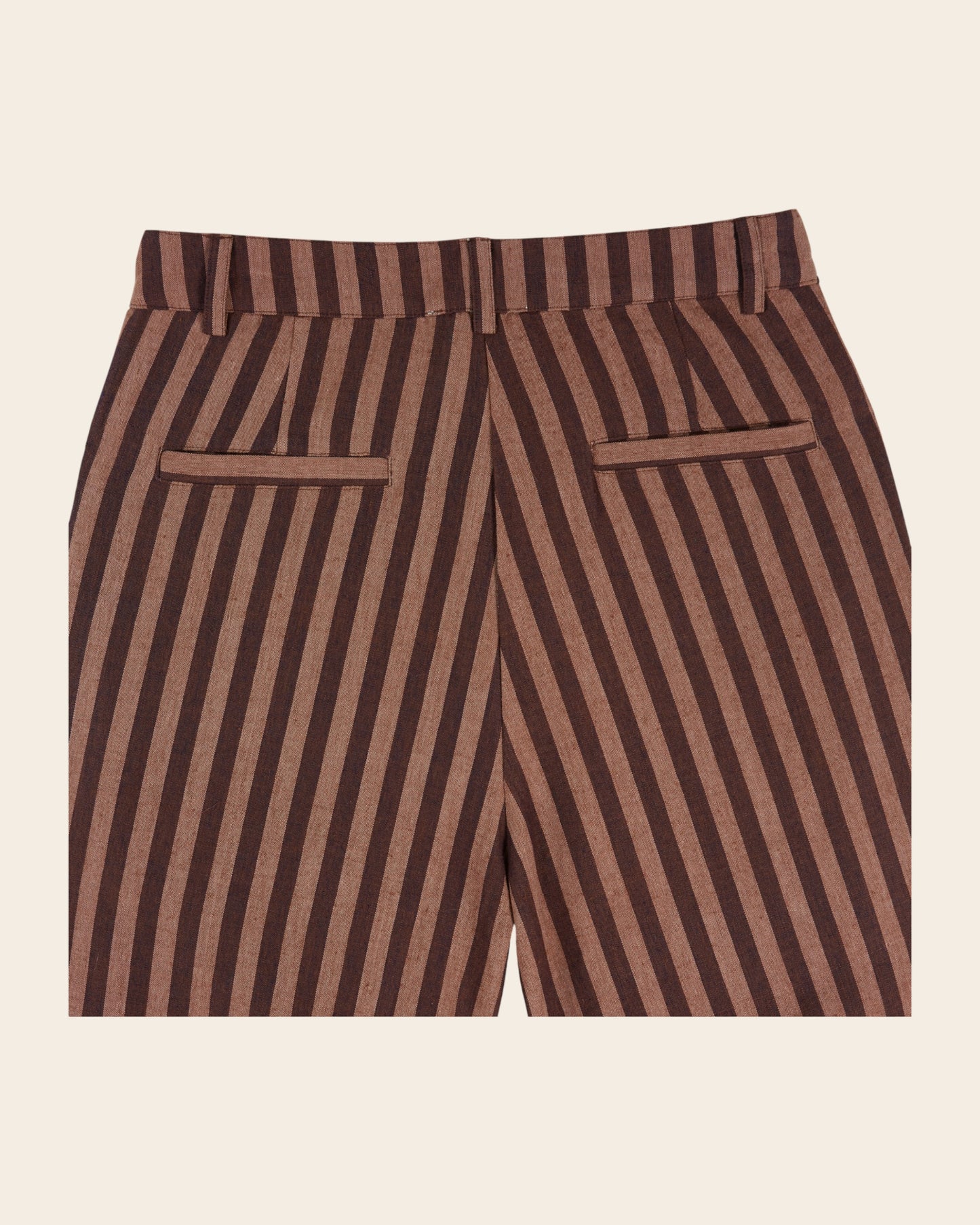 Pantalon - Khadi rayures violine