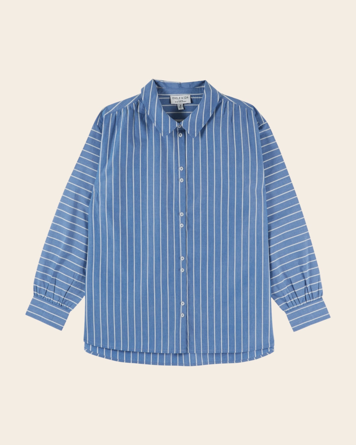 Chemise - Oversize rayée bleu