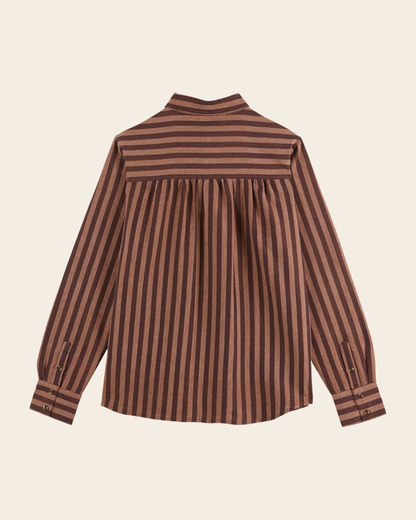Chemise - Rayée khadi violine