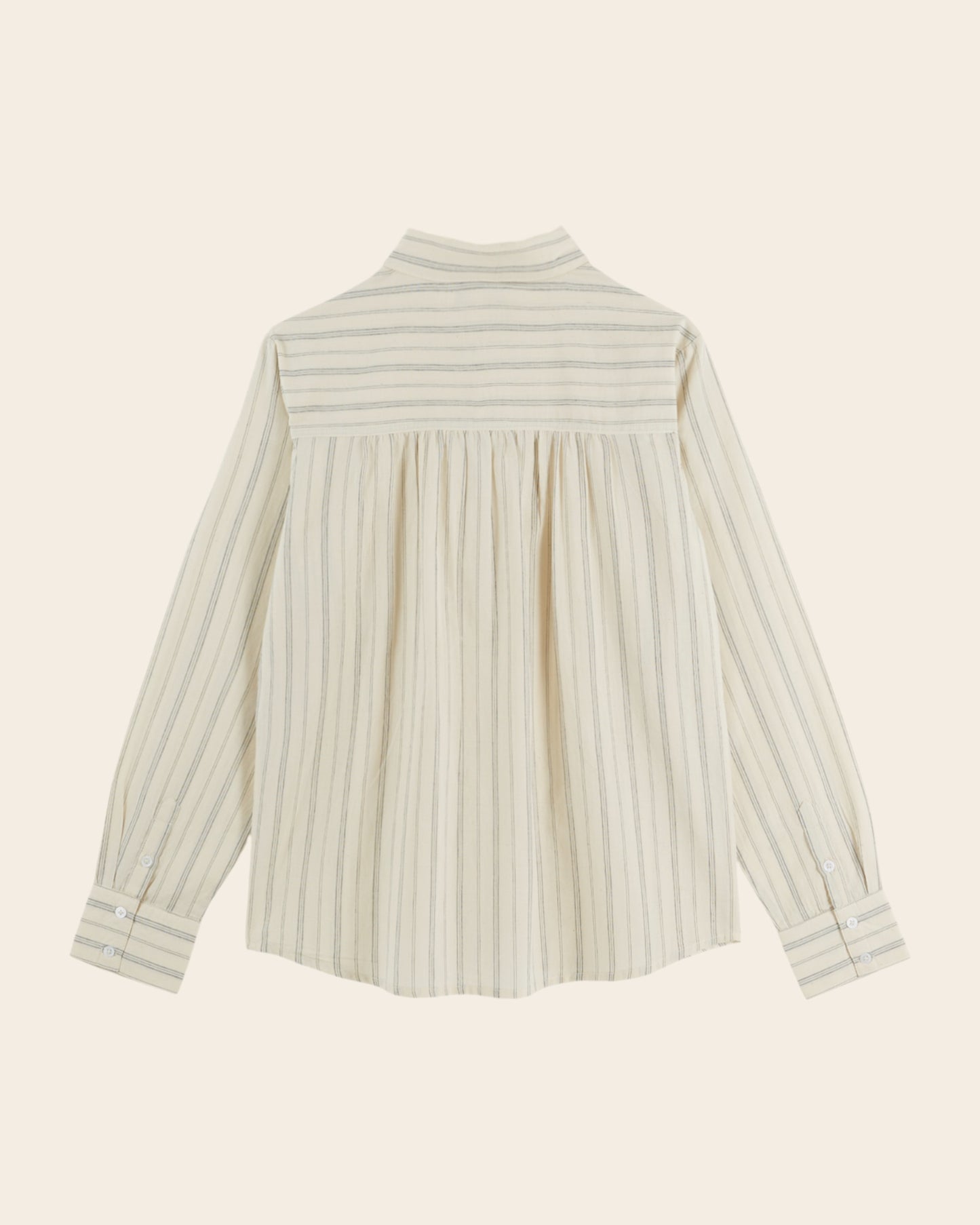 Chemise - Rayée khadi écru