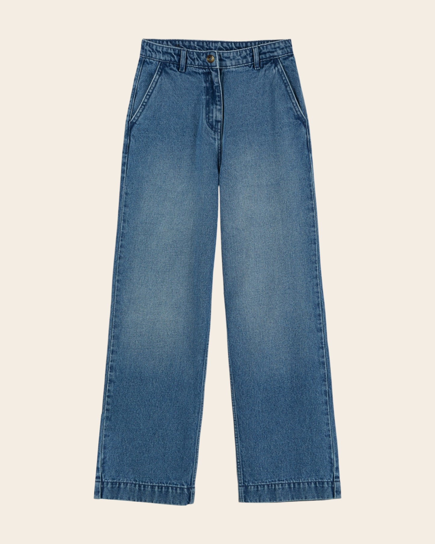 Jean - Bleu denim délavé