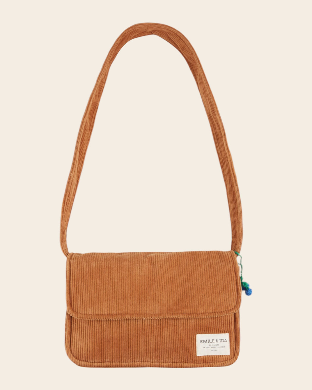 Sac à main velours caramel