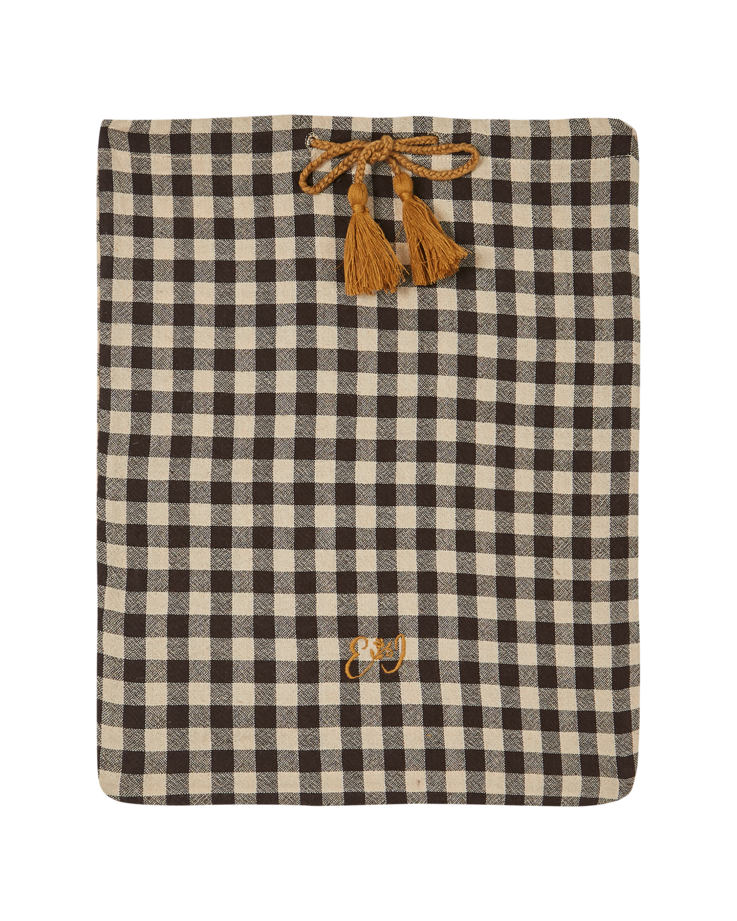 Pyjama coton vichy café