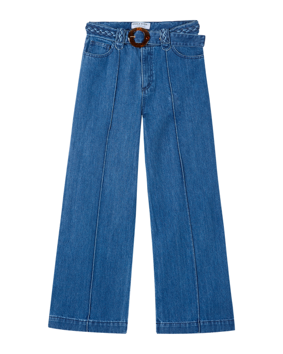 emile et ida Pantalon large coton bio denim