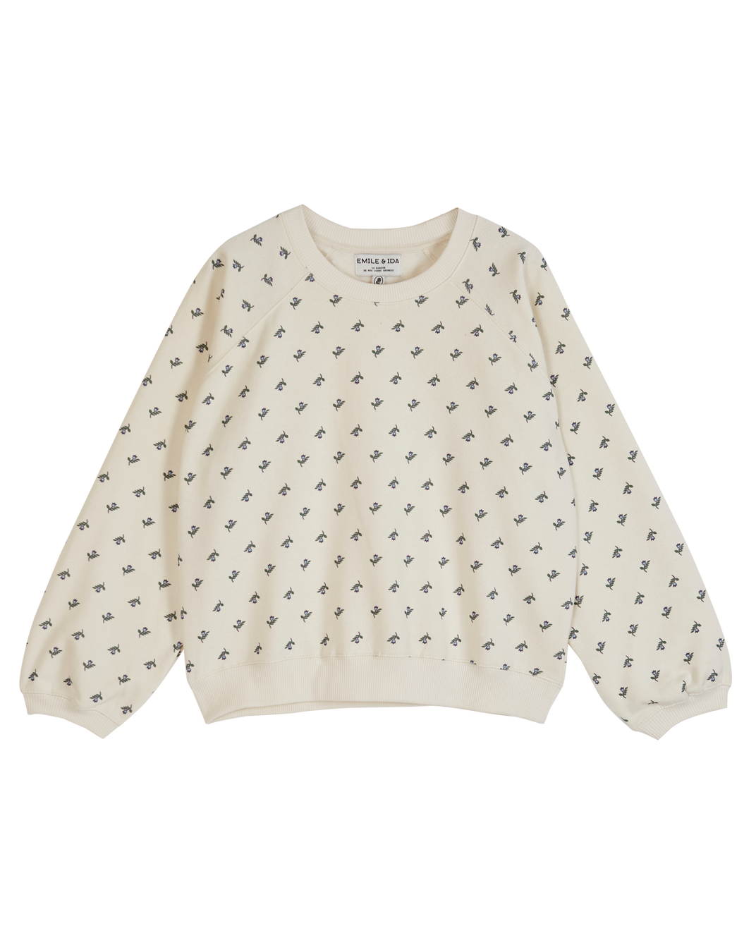 Sweat jonquille coton bio écru