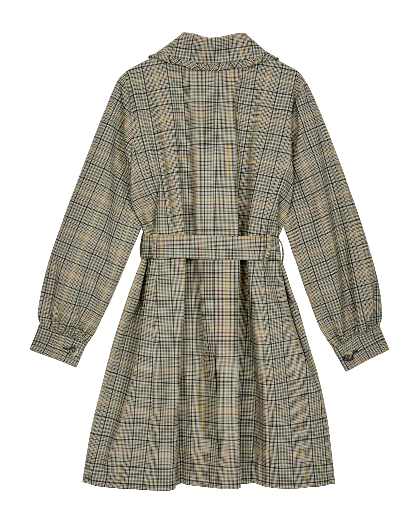 Trench coat Prince de Galles noir et beige