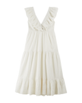 Robe longue broderie anglaise blanc