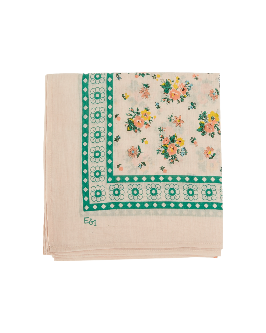 Pink spring scarf 100 x 100 cm