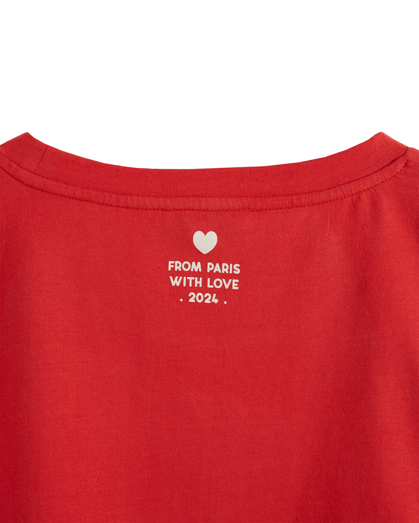 T-shirt Paris coton bio rouge