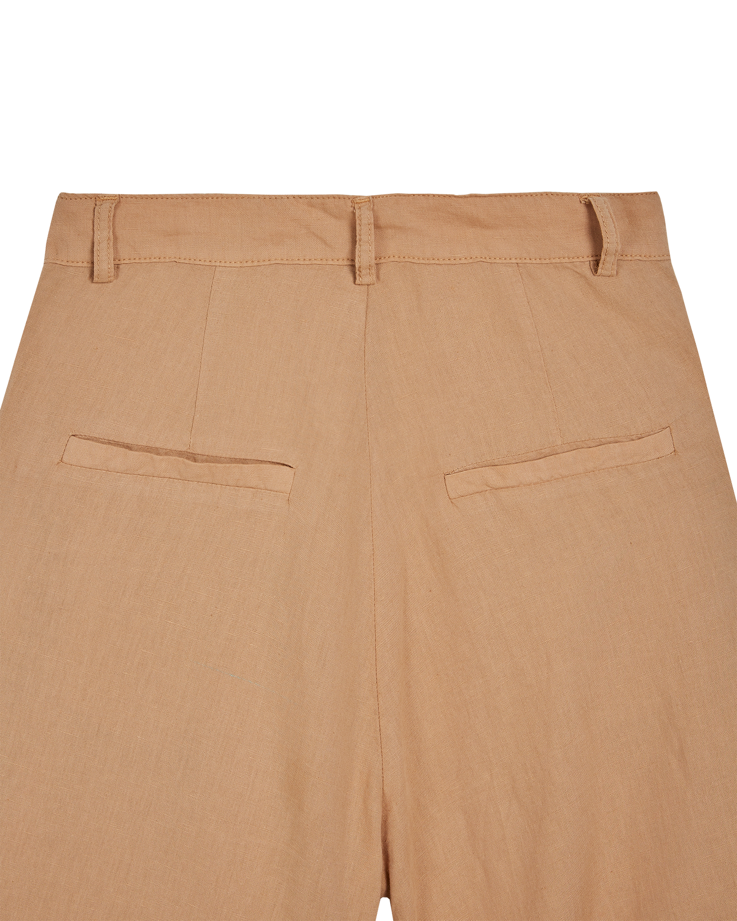 Pantalon - palazzo lin et coton beige