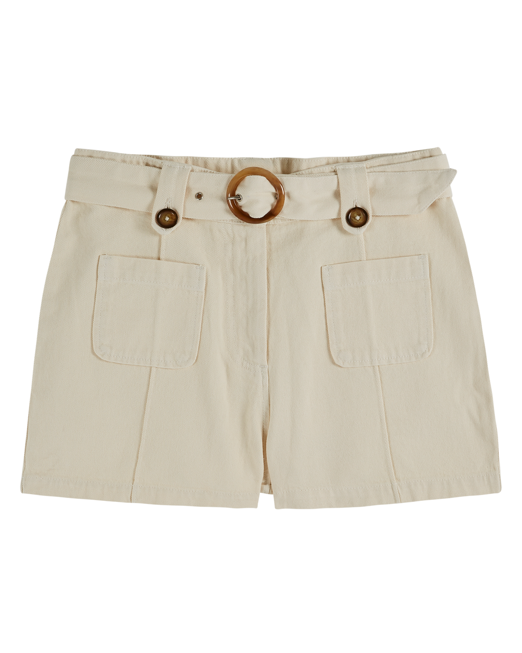 Short - toile de coton écru