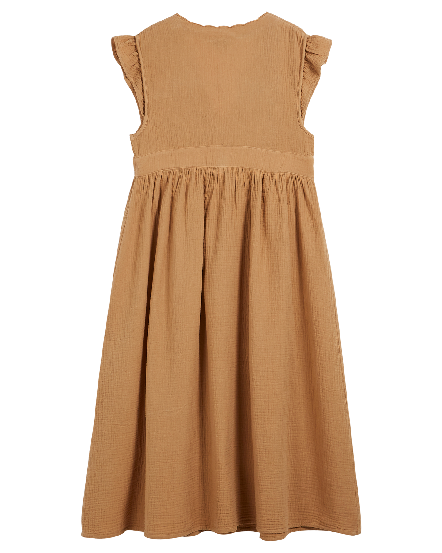 Robe - Midi gaze de coton miel