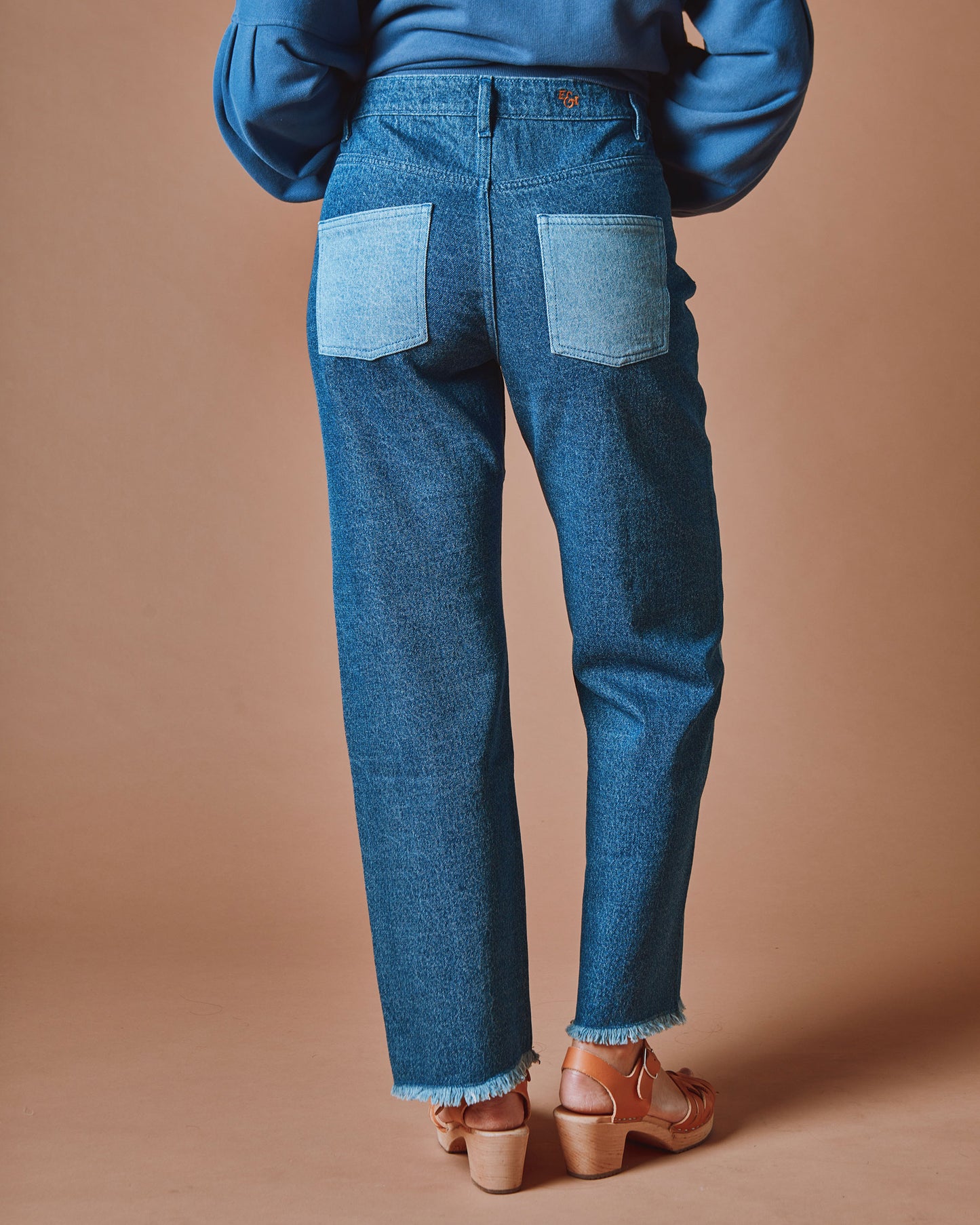 Jean - Patchwork bleu