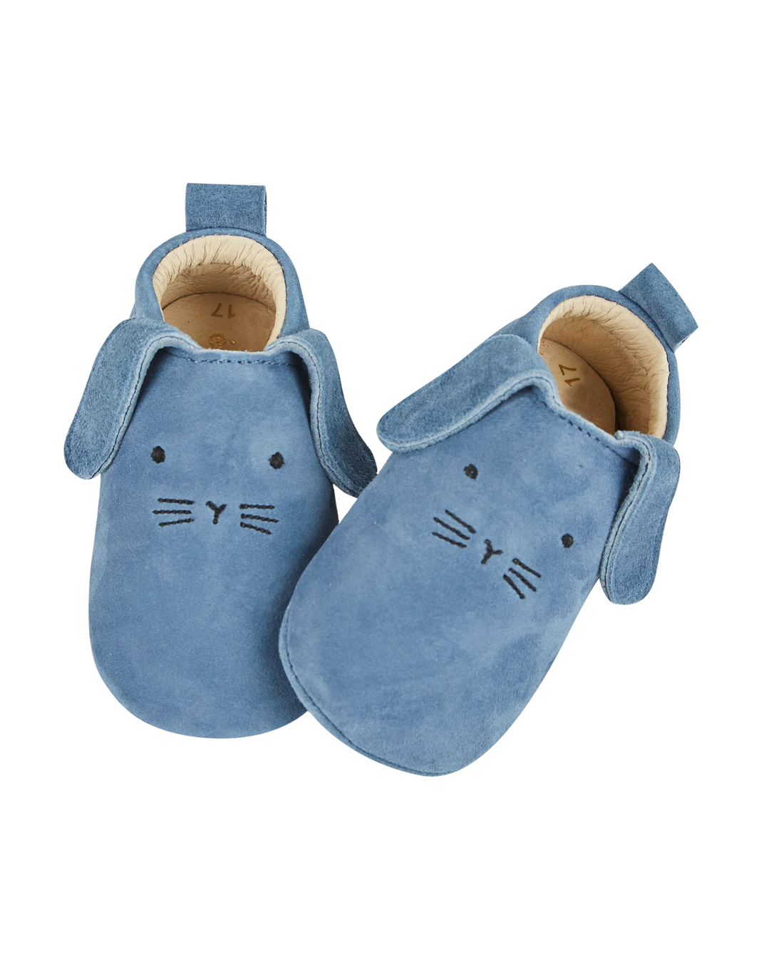 Chaussons lapin cuir rivière