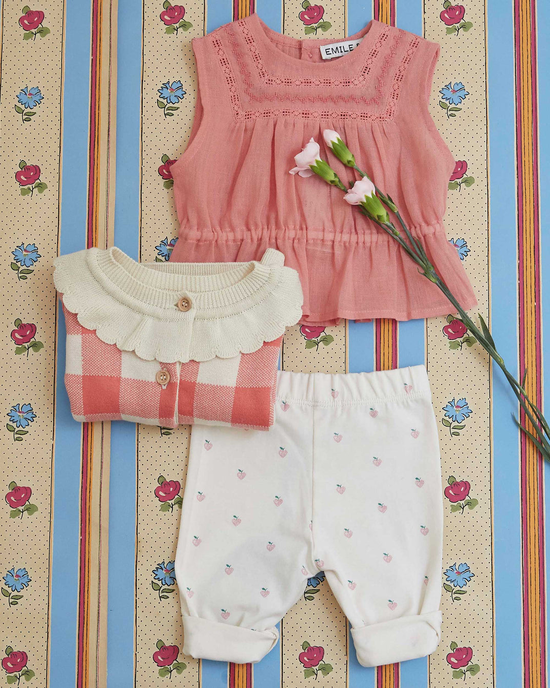 Vintage grenadine baby blouse