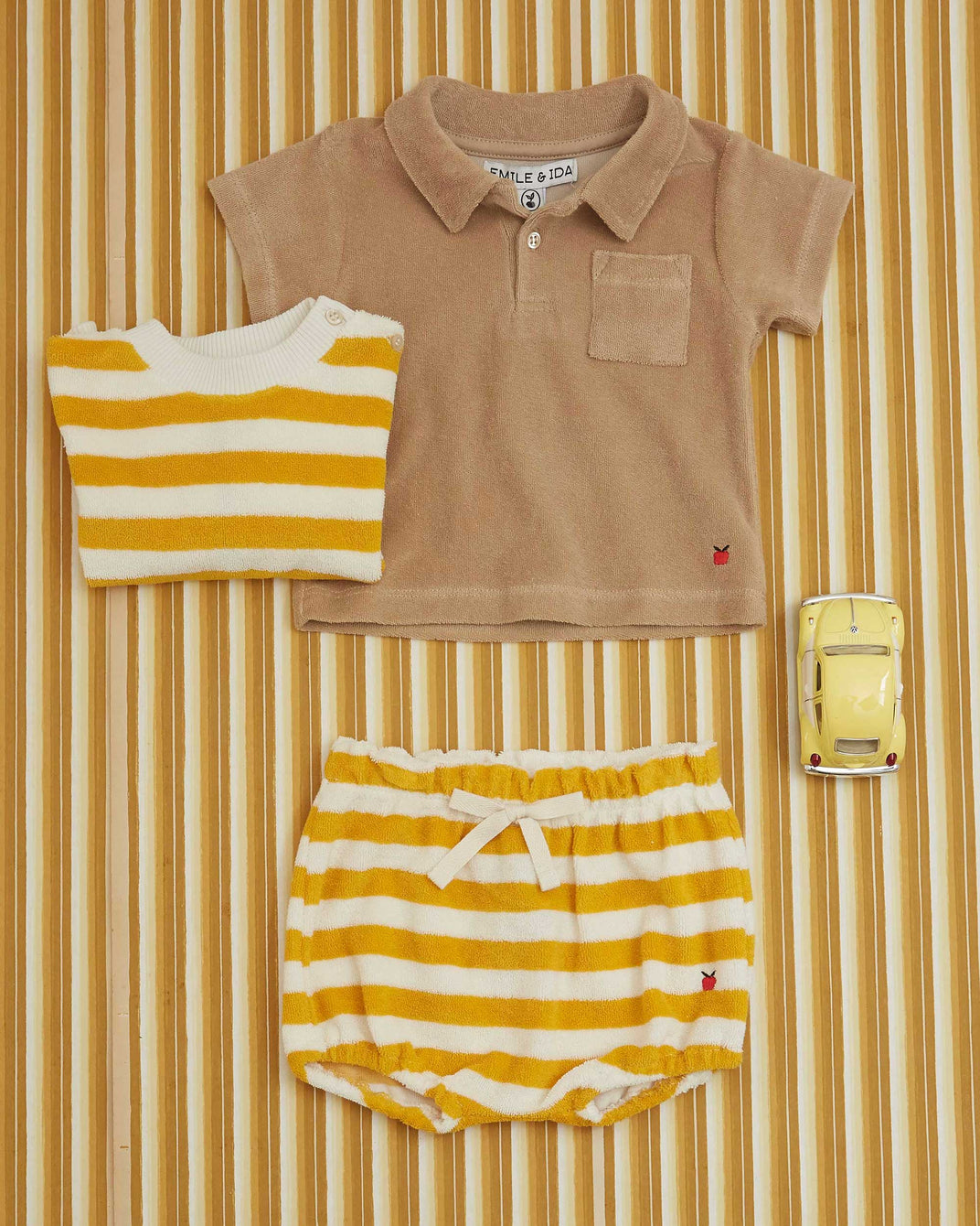 Sun stripe terry bloomers