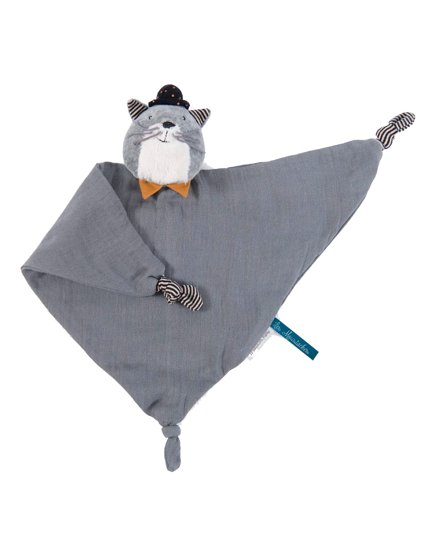 doudou lange  chat gris - moulin roty