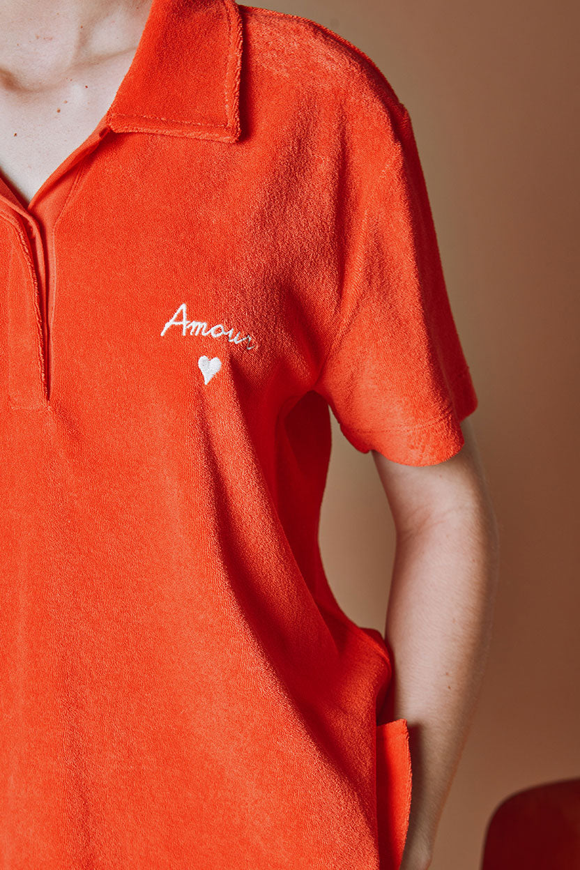 Polo - Éponge Amour rouge