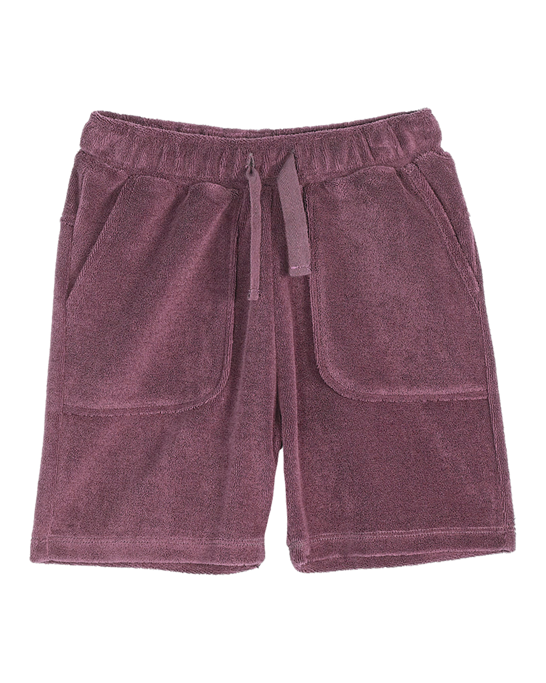 Purple terry Bermuda shorts