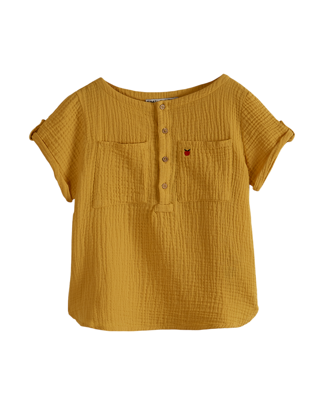 Kurta - Double gaze de coton jaune