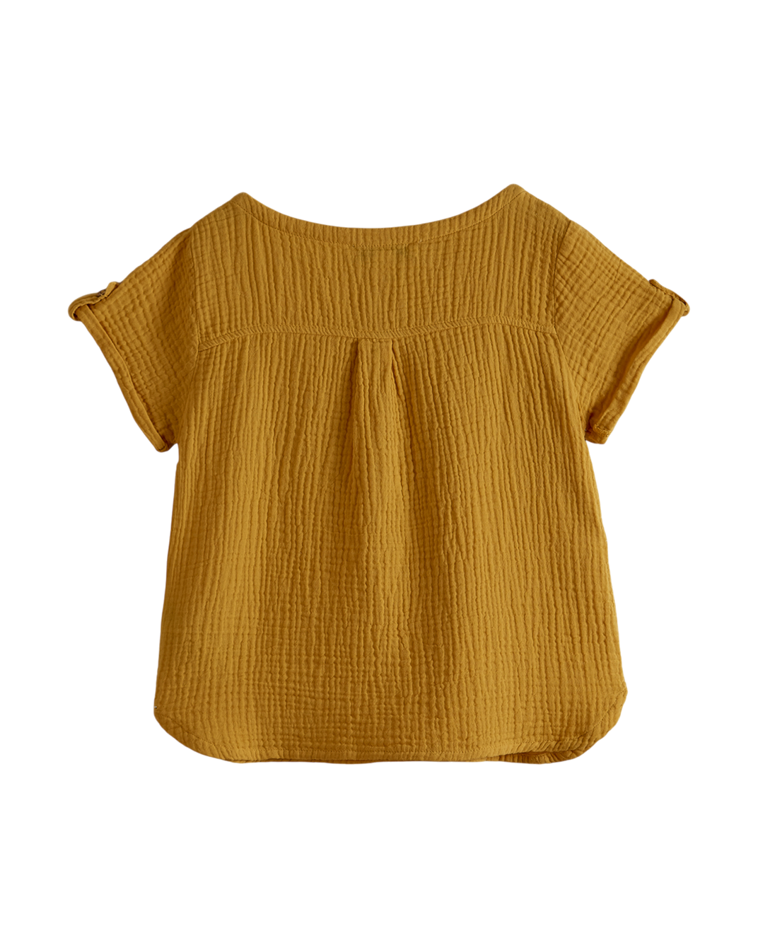 Kurta - Double gaze de coton jaune