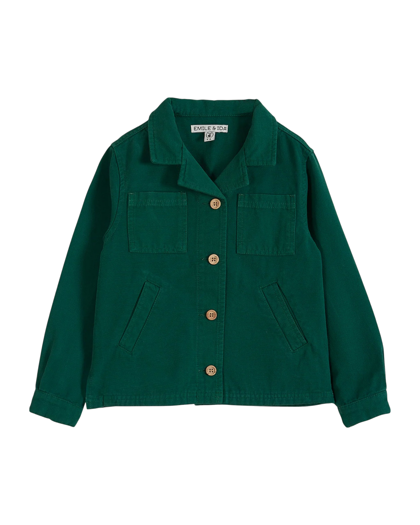 Green cotton canvas jacket