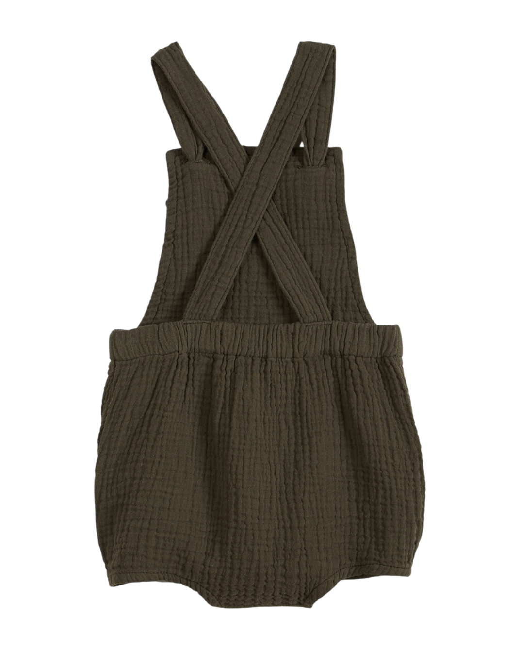 Salopette - Double gaze de coton kaki