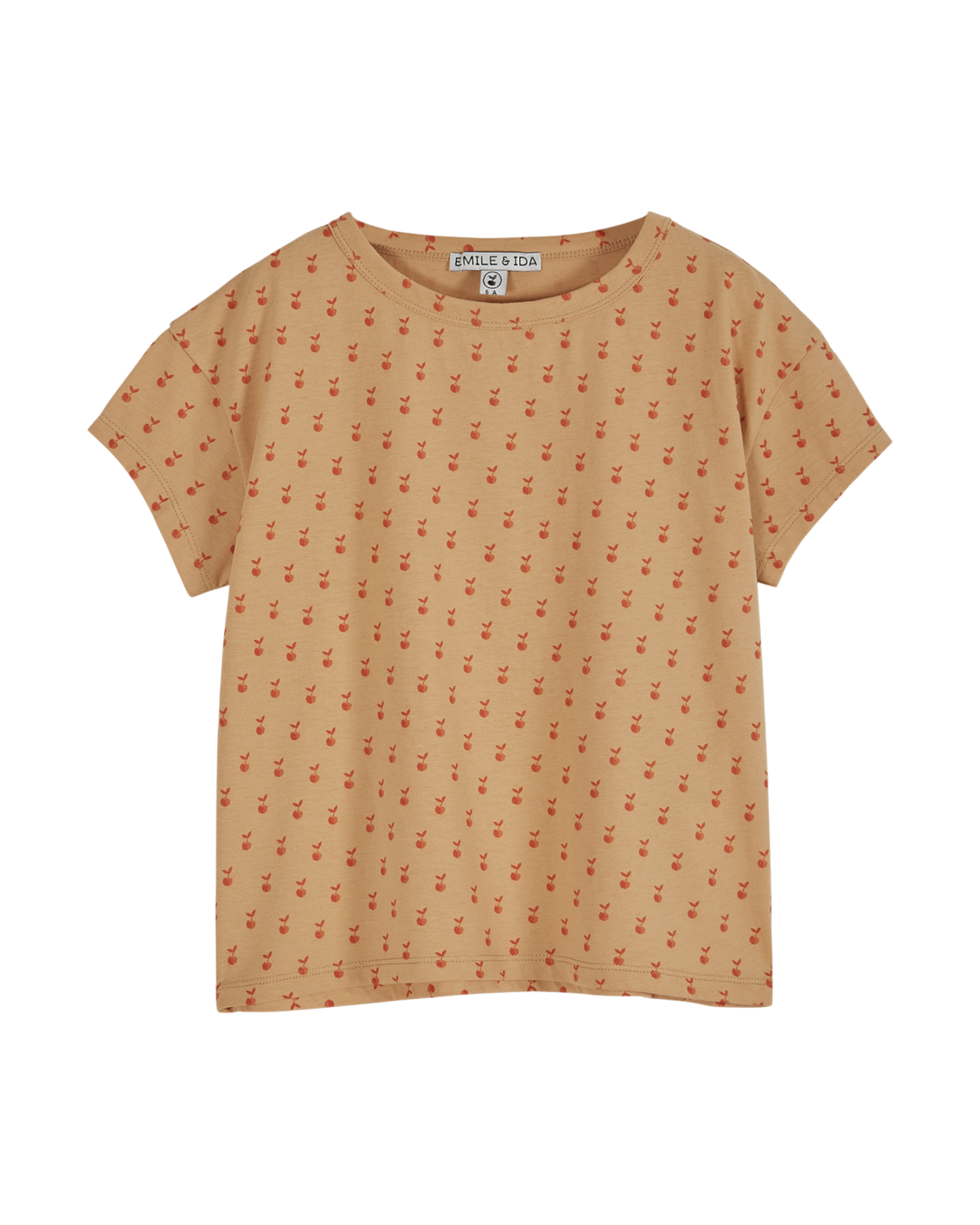 T-shirt - Pomme coton bio beige