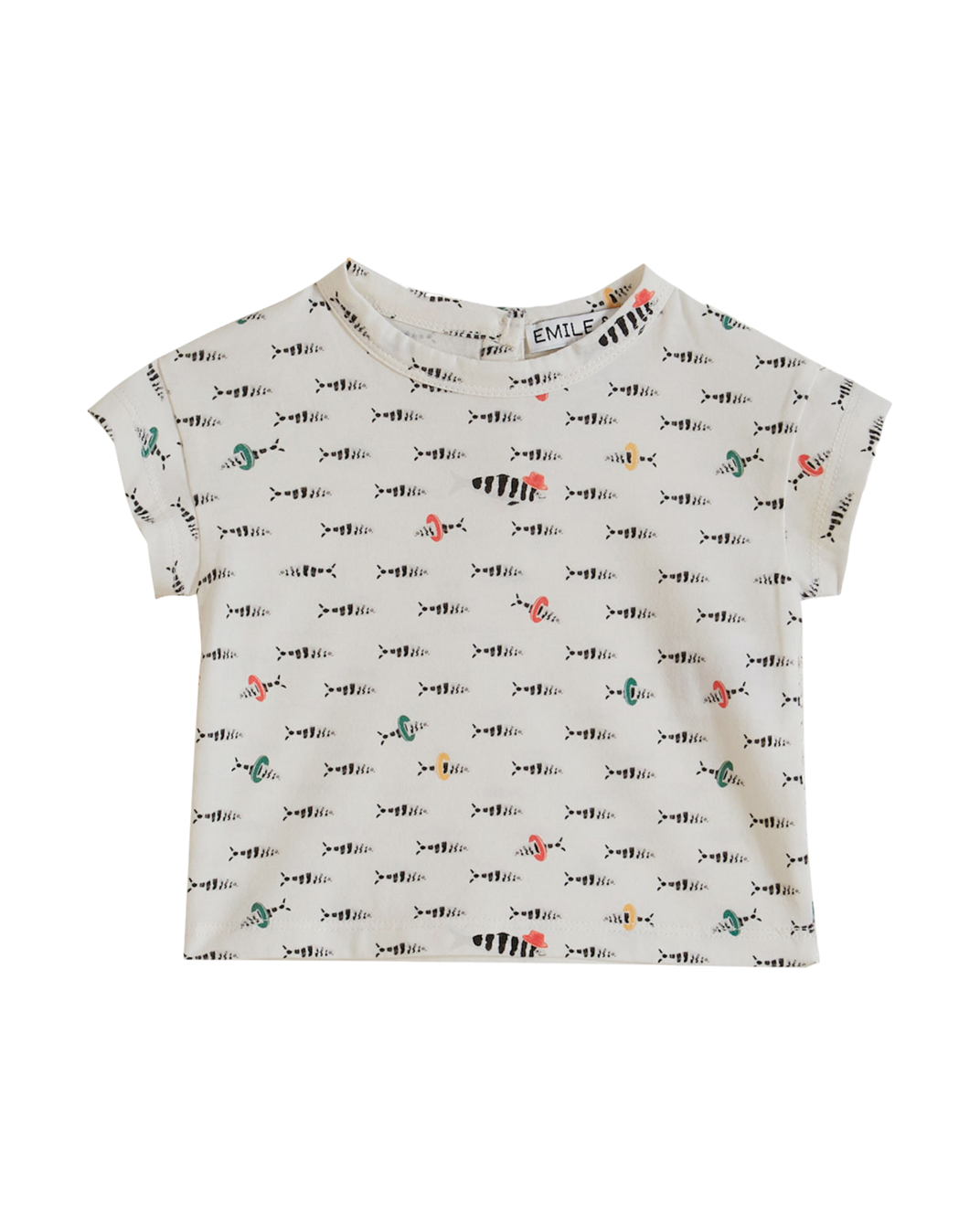 T-shirt - Coton bio poisson blanc